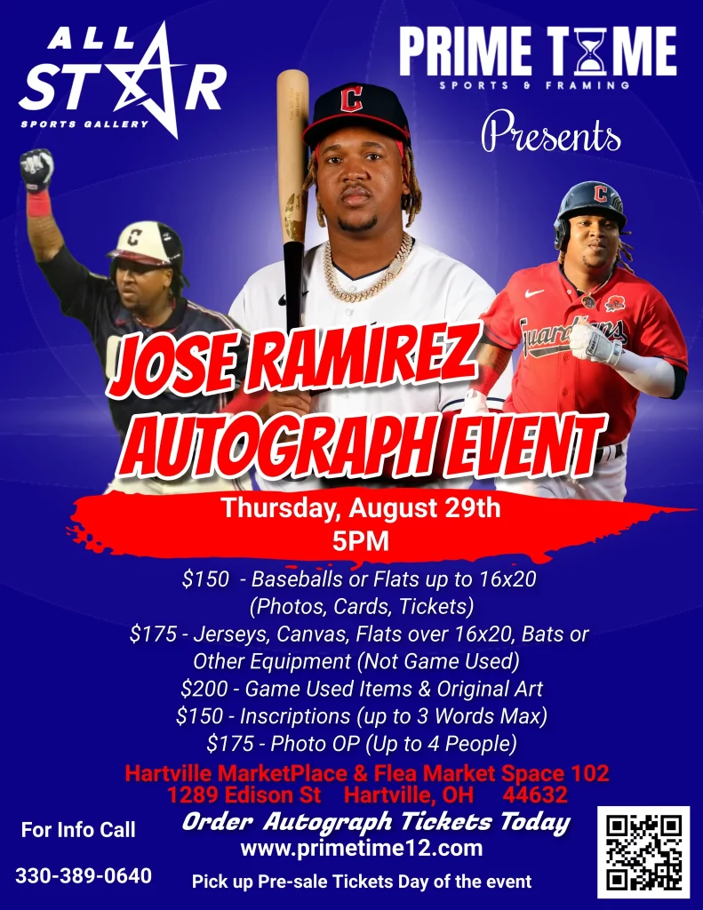 Jose Ramirez Autograph Event - All Star Sports Gallery