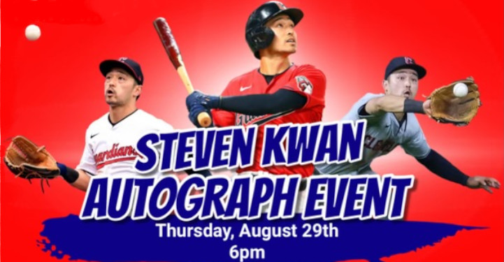 Steven Kwan Autograph Event